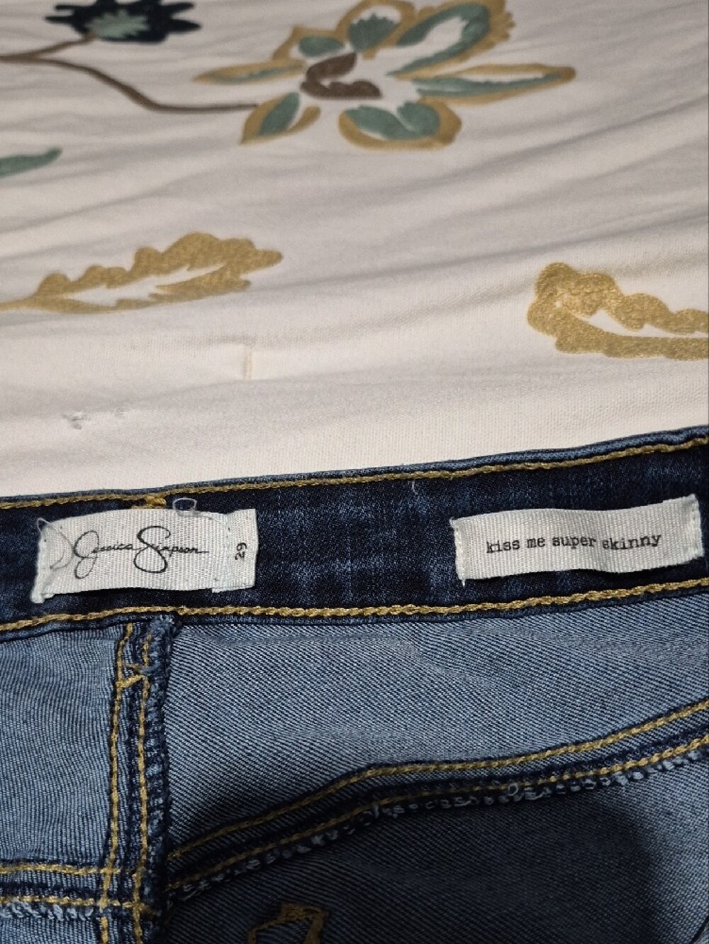 Jessica Simpson Dark Wash Skinny Jeans - Picture 2 of 2